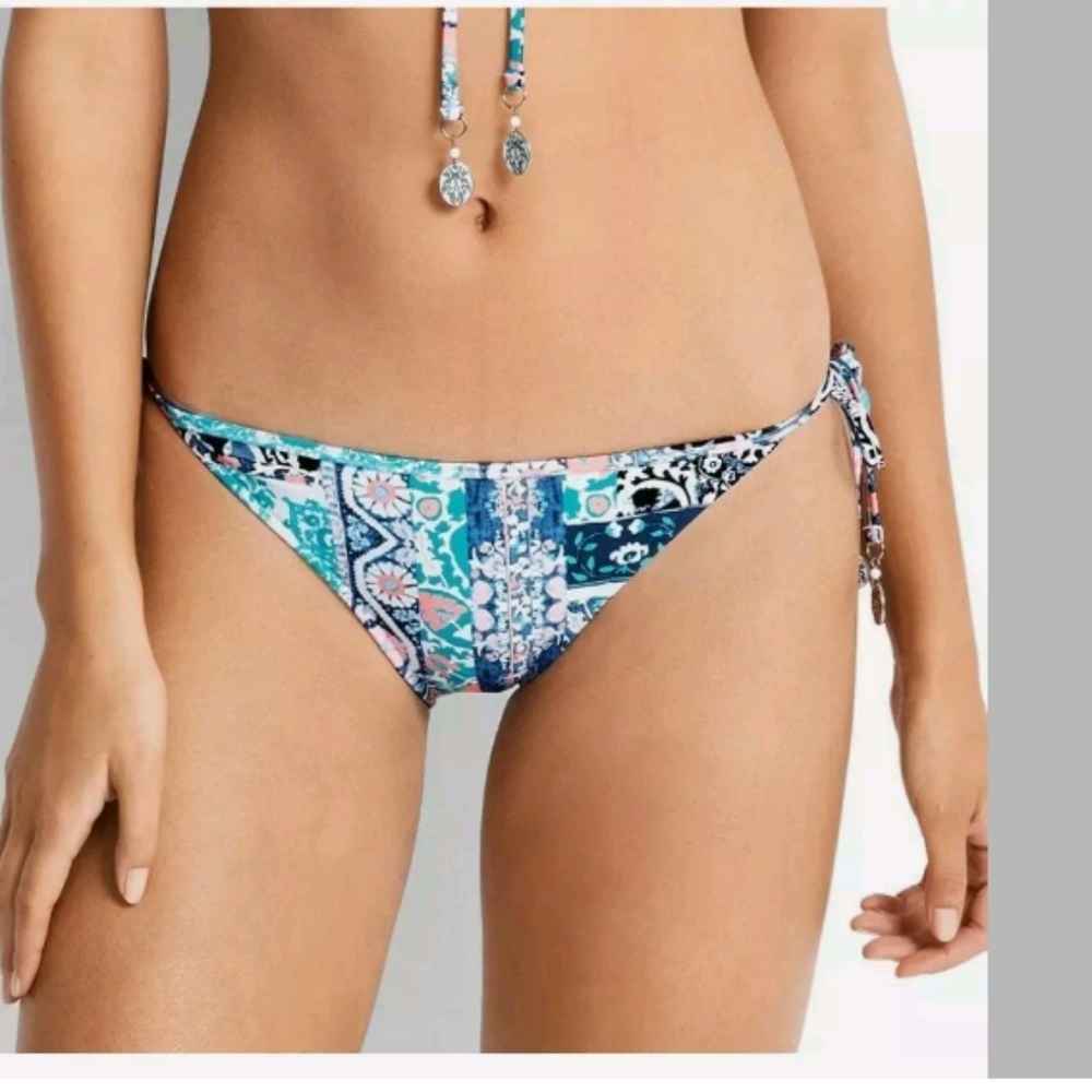 NEW SEAFOLLY BAHAMA HIPSTER TIE SIDE BIKINI BOTTOM